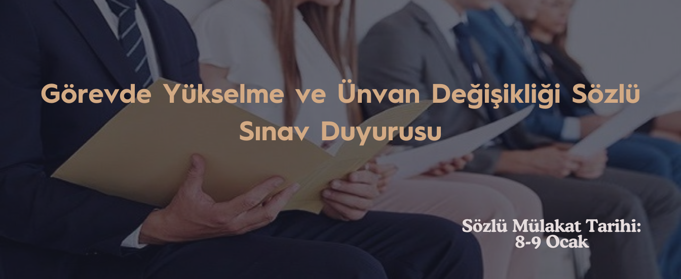 görevde yükselme sözlü duyurusu